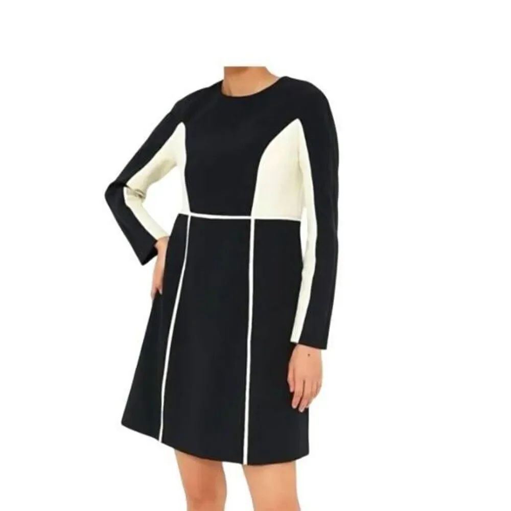 New Tuckernuck Navy and Cream Colorblock Evie Dress Size Medium